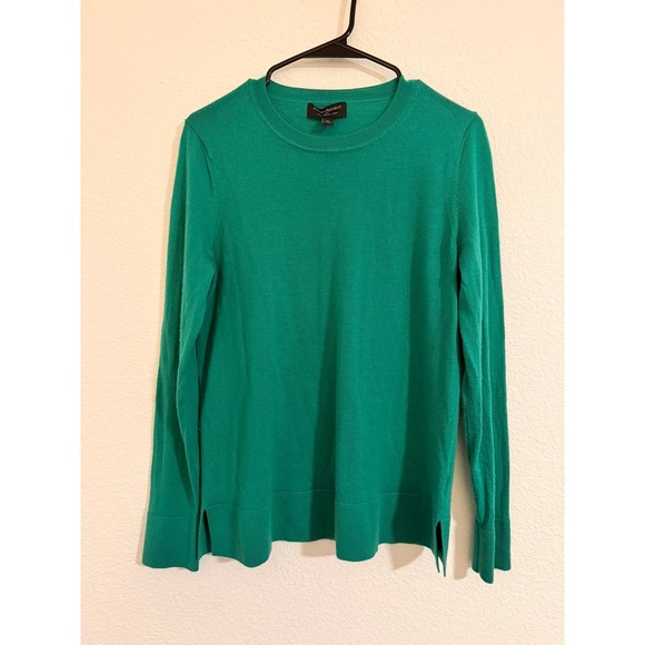 Banana Republic Sweaters - Banana Republic Womens Green 100% Merino Wool Crewneck Sweater S/595643-01 M